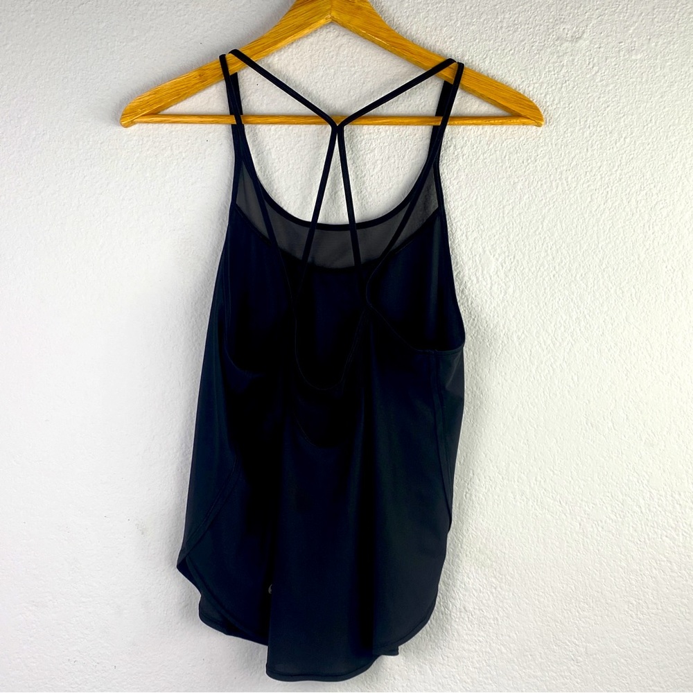 Lululemon front mesh tan top size 8